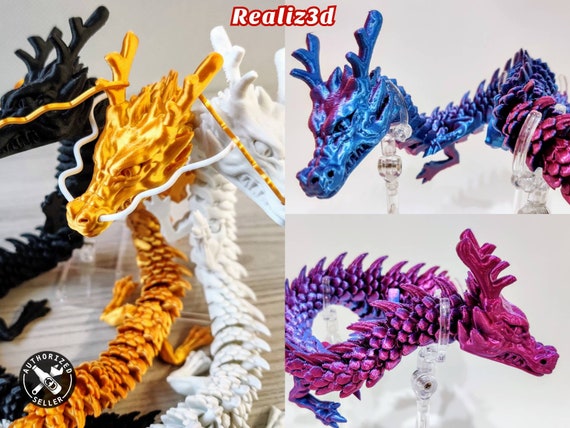 3d Printed Articulated Dragon Seven BJD Ball Jointed Medieval 