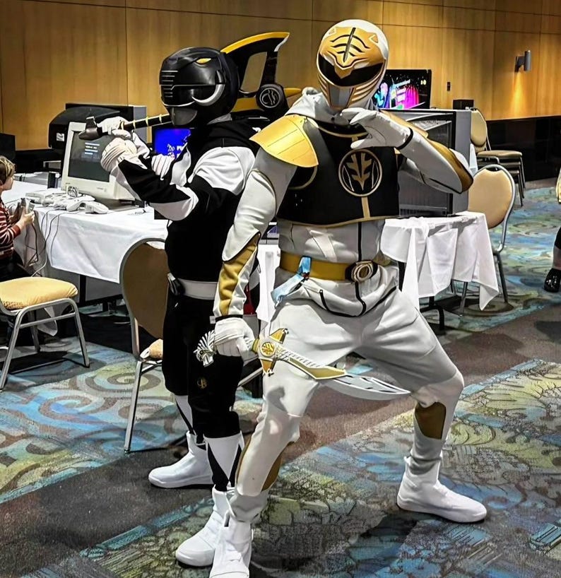 White Ranger Helmet Mighty Morphin Power Rangers MMPR Wearable ...