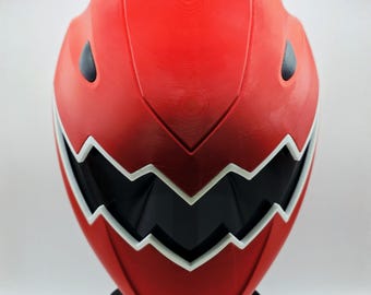 Power Rangers Dino Thunder Red Ranger Helm Tragbare Montage Tyranno Zord Sentai Connor McKnight Geschenk für Ihn Sammlerstück Comic Con