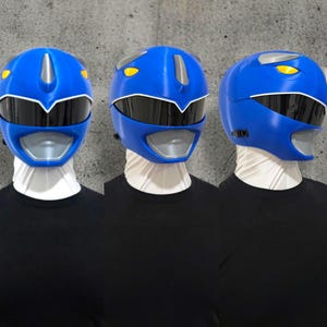 Blue Ranger Helmet Mighty Morphin Power Rangers MMPR Wearable ...