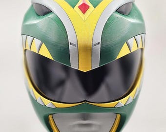 Grüner Waldläufer Helm V2 Mighty Morphin Power Rangers MMPR Wearable Bat in the Sun Wearable Dragonzord Dragon Dagger Sammlerstück Comic Con