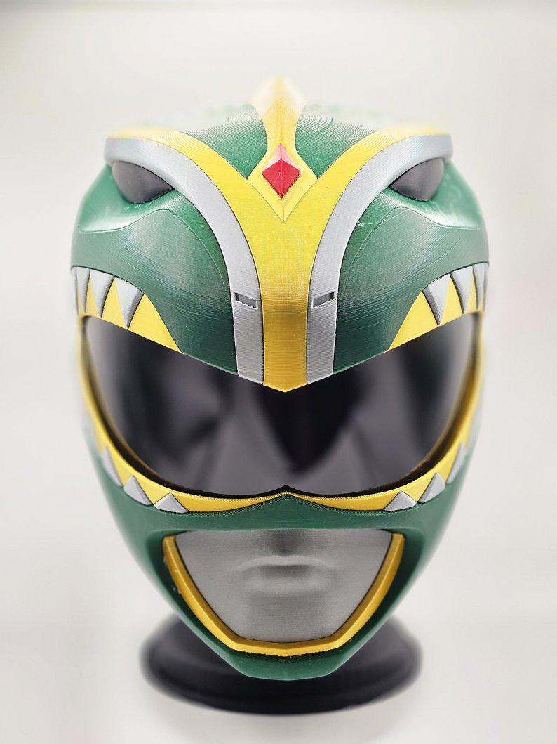Green Ranger Helmet V2 Mighty Morphin Power Rangers MMPR Wearable