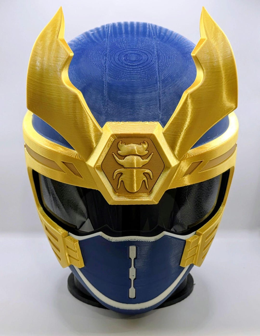 新品シールド！Thunderhead（サンダーヘッド）＃ジャーマンメタル Navy Thunder Ranger Blake Bradley Helmet Power Rangers Ninja Storm
