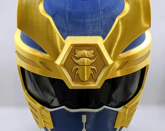 Navy Thunder Ranger Blake Bradley Helmet Power Rangers Ninja Storm Beetle Brothers Thunder Wearable MMPR Sentai Collector Item Comic Con