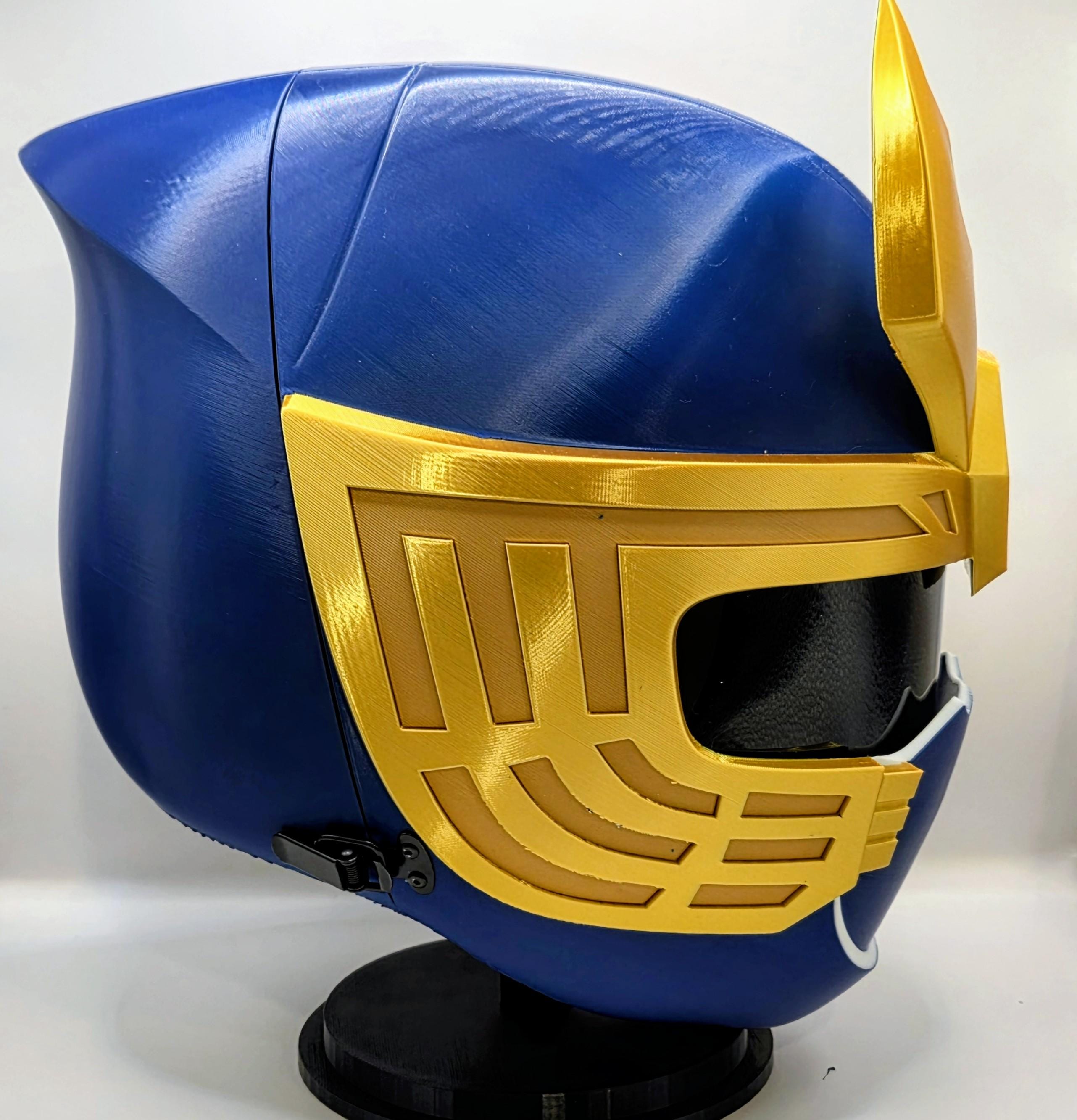 Navy Thunder Ranger Blake Bradley Helmet Power Rangers Ninja Storm