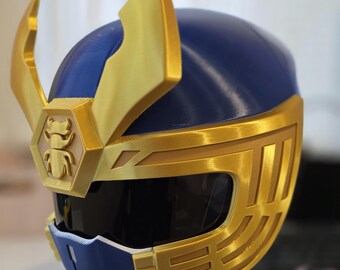 Navy Thunder Ranger Blake Bradley Helmet Power Rangers Ninja Storm