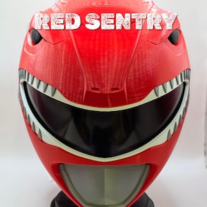 Red Ranger Sentry Helmet Mighty Morphin Power Rangers MMPR Tyrannosaurus Cosplay Gift Collectors Item Austin St John Con Boom Comics Drakkon