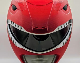 Red Ranger Helmet Mighty Morphin Power Rangers MMPR Tyrannosaurus Cosplay Gift for Collectors Item Austin St John Gift for Him Comic Con