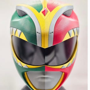 BITS Red or Green Ranger MMPR Helmet Assembled Mighty Morphin Power ...