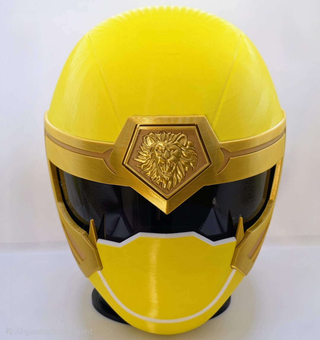 Ninja Storm Yellow Ranger Dustin Brooks Helmet Power Rangers Wearable ...