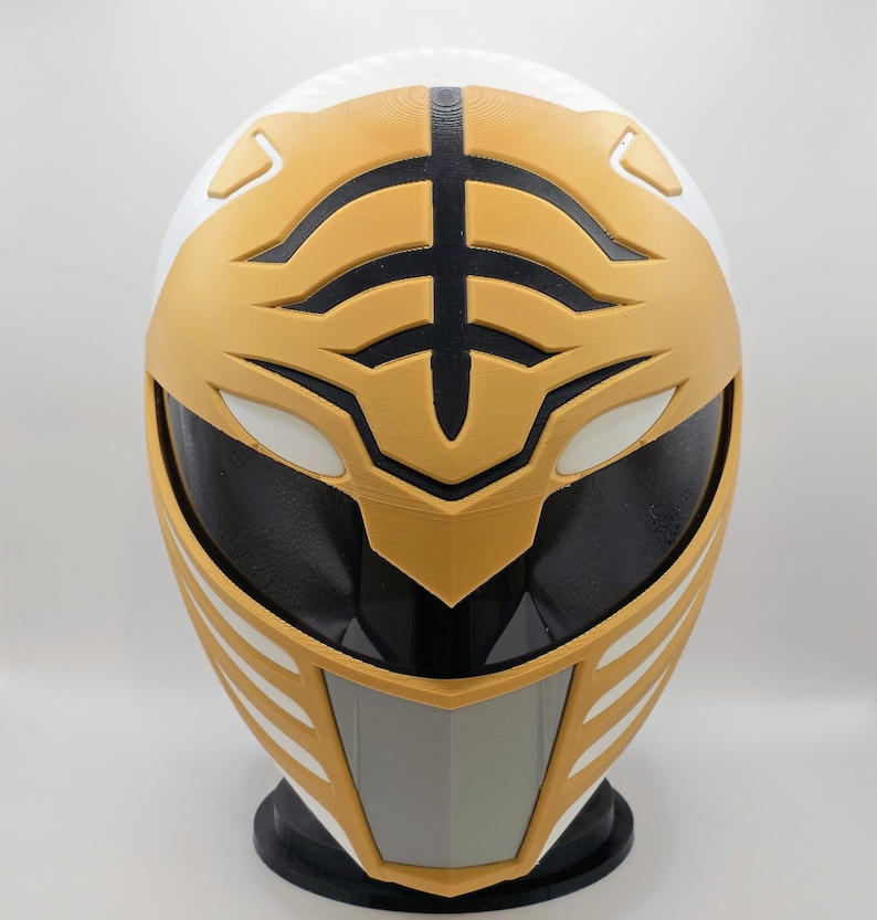 White Ranger Helmet Mighty Morphin Power Rangers MMPR Wearable ...