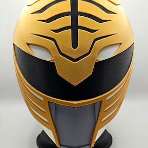 White Ranger Helmet Mighty Morphin Power Rangers MMPR Wearable Assembled Tigerzord Ninja Saba Falcon Cosplay Collectors Item Gift for Him