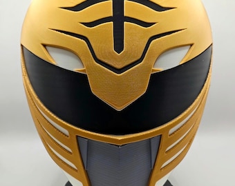 White Ranger Helmet Mighty Morphin Power Rangers MMPR Wearable Assembled Tigerzord Ninja Saba Falcon Cosplay Collectors Item Gift for Him