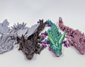 Articulated Baby Dragos Flexible 3D Printed Fidget Toy Destress