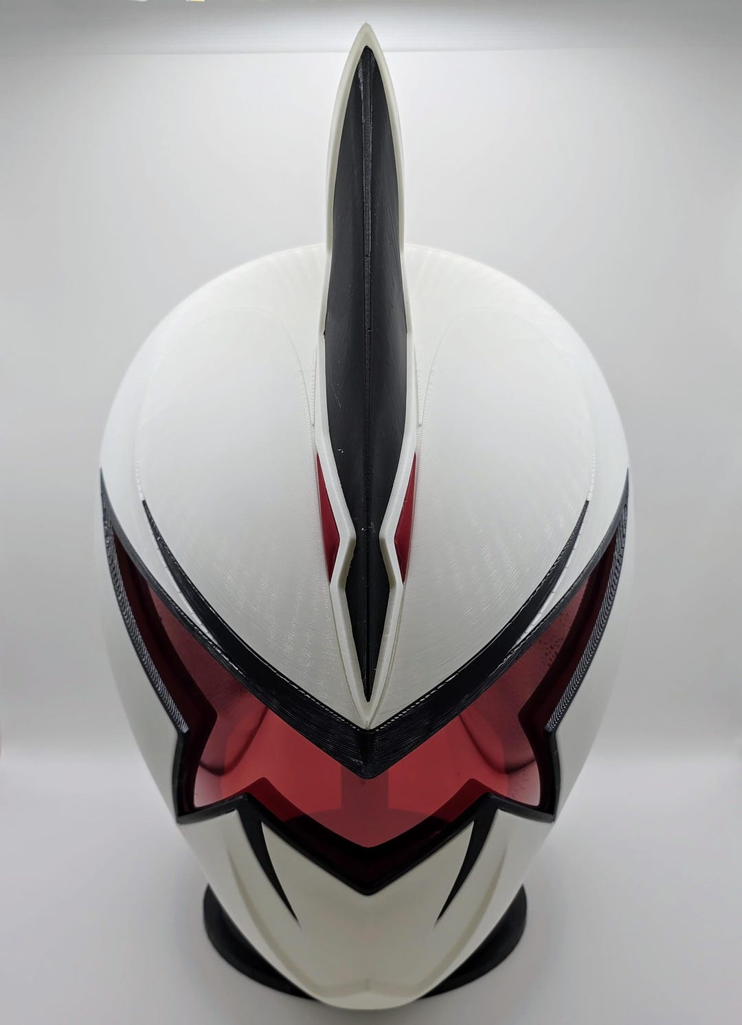 Power Rangers Dino Thunder White Ranger Wearable Assembled Helmet
