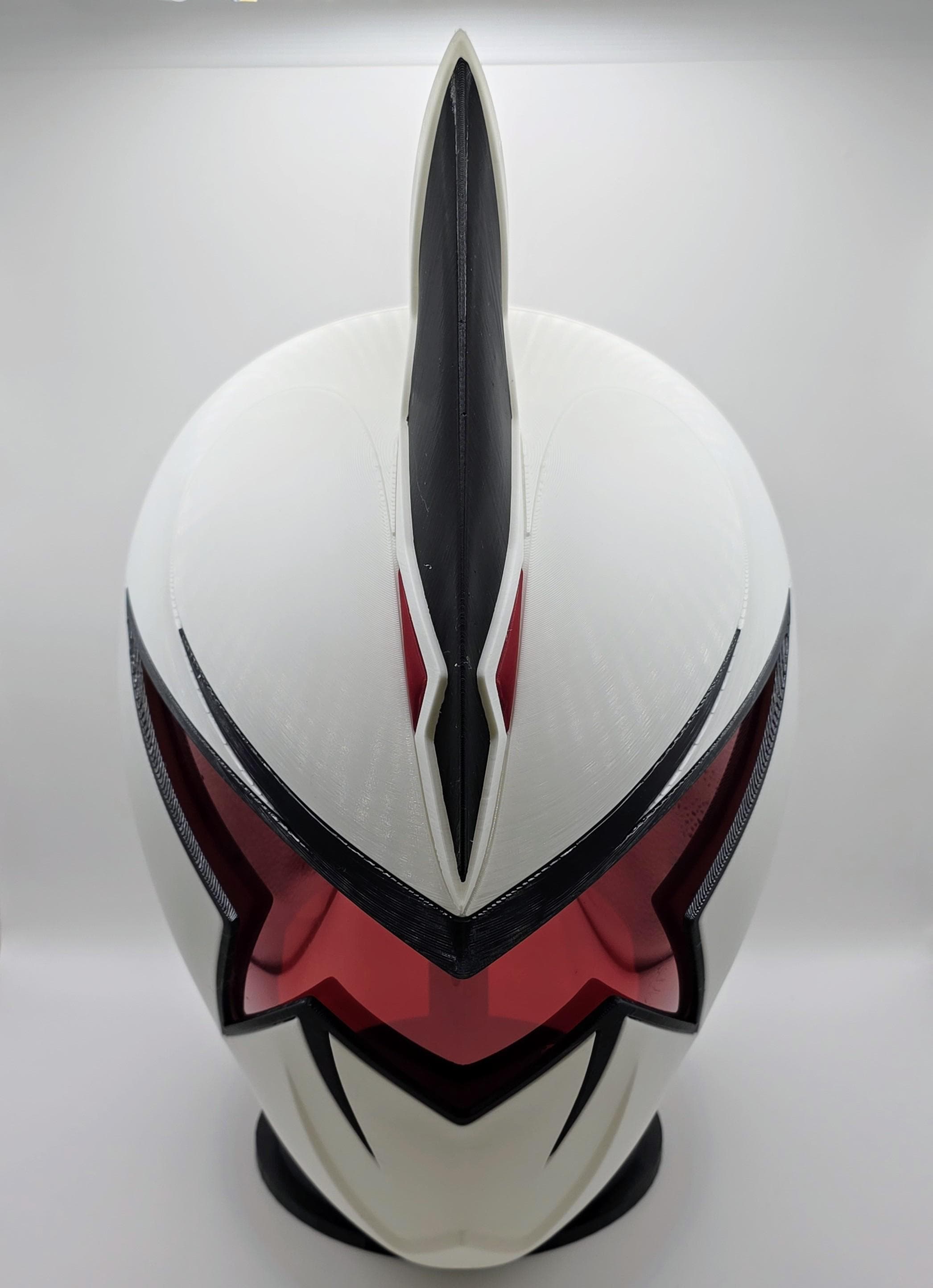 Power Rangers Dino Thunder White Ranger Wearable Assembled Helmet Super Sentai Trent Fernandez Collector's Item Gift for Him Comic Con