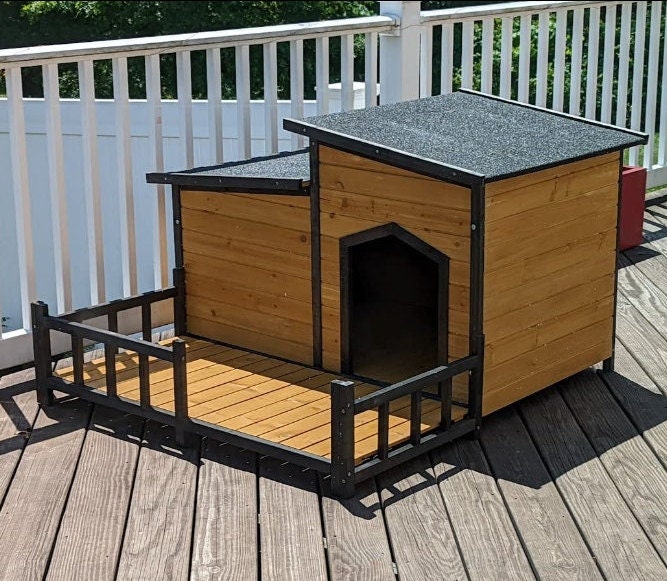Pawhut Double Decker Dog House Pawhut Elevated Rattan Dog Bed Pet