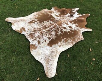 CowHide Rugs-Brown and White Hides-Brown Cowhide-Natural Cowhide-Brindle CowHide-Tri-colour Rugs-Soft Carpet Rugs-cow Leather Rugs-Ottoman