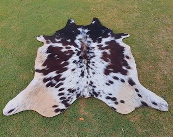 Best Cowhide Rug-Brown and white Cowhide-Tri-colour Rug-Handmade Cowhide-Soft Carpet Cowhide-Living Room Cowhide-Room Area Rugs-Dinning Rugs
