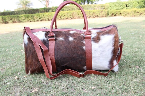Cowhide Duffel Bag Hand Carry Holdall Bag for Women Men Shoulder Duffle Bag Weekender Bag for Travelling Overnight Bag Gym Luggage Bag Etsy Canada