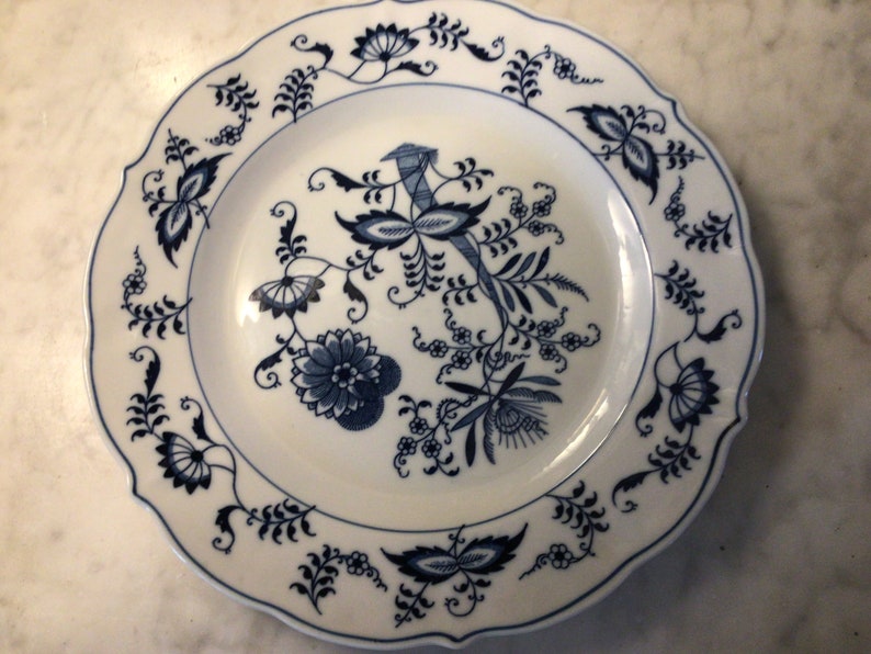 Blue Danube 1951-2000 Ribbon Mark Blue Onion Dinner Plate - Etsy
