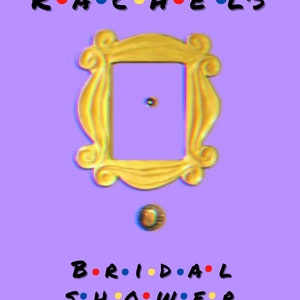 Friends Bridal Shower Invitation Editable
