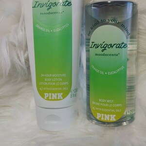 Pink by Victoria Secret 2PC Sets Invigorate Moodscentz Orange Oil