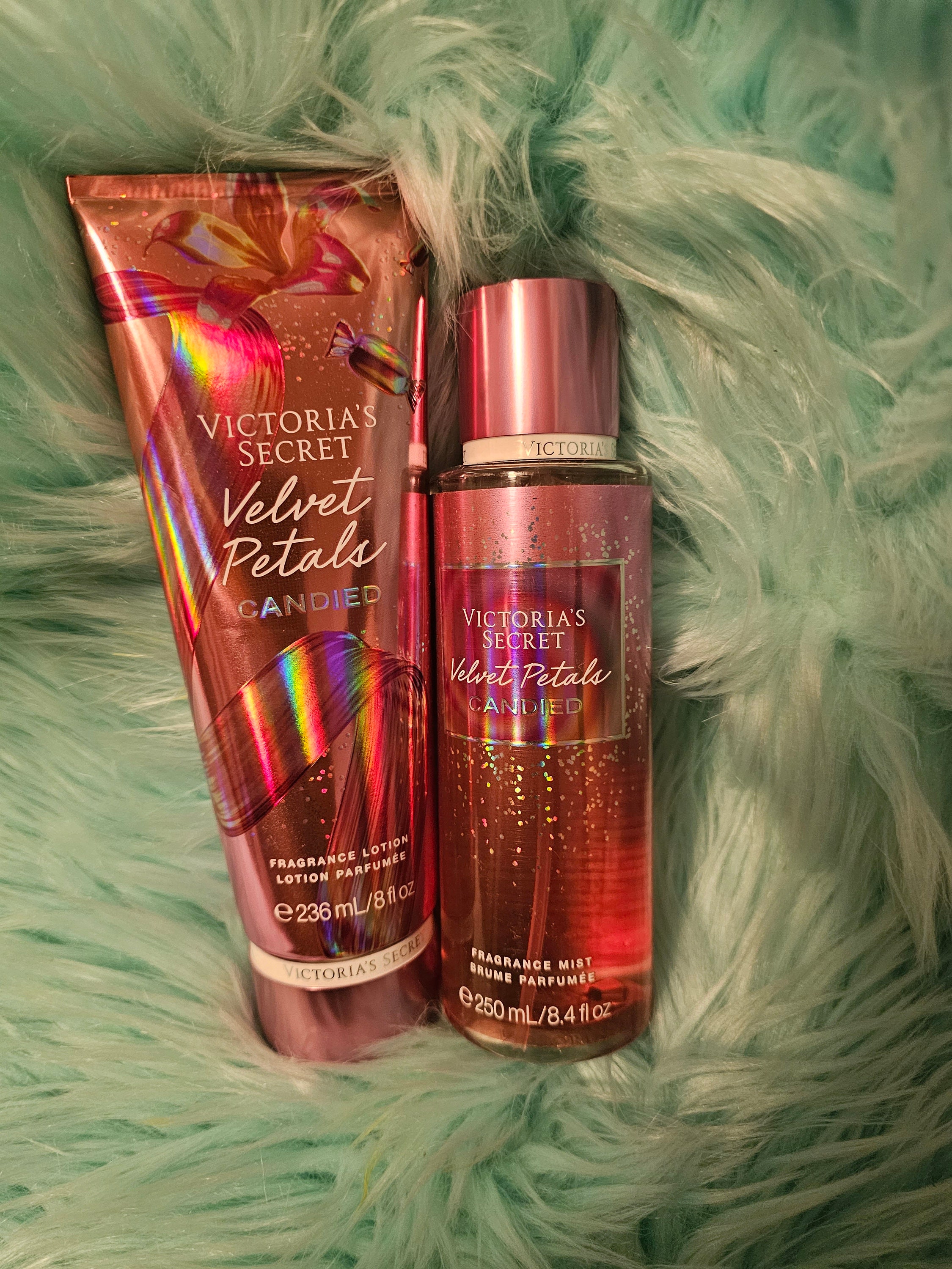 Victoria Secret 2pc Set Velvet Petal Candied