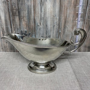 Vintage Silver Plate Gravy Boat