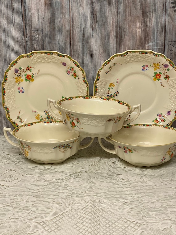 希少 イギリス製 ヴィンテージ Myott ミヨット 食器セット 6枚セット 希少 イギリス製 ヴィンテージ Myott ミヨット 食器セット 6枚