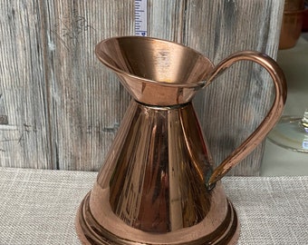 Vintage Copper Pitcher Decor