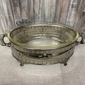 Vintage Silver Plate Serving Bowl