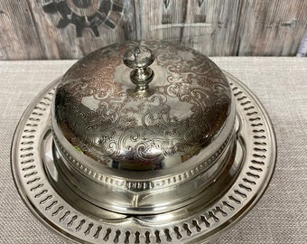 Wm A Rogers Silver Plated Butter Dish, Silver Plated Butter Dish