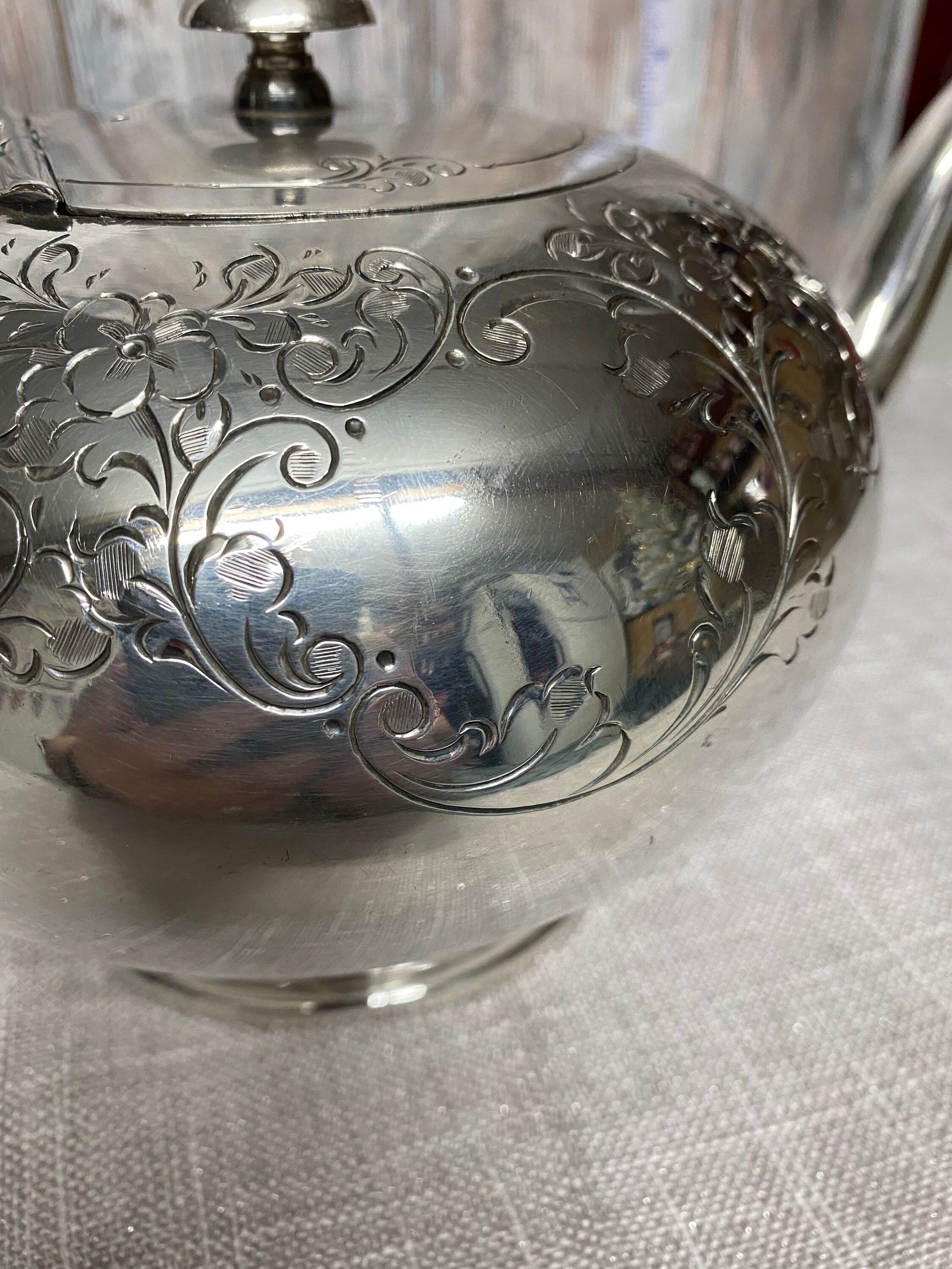 Vintage Silver Primrose EPBM h Teapot Etsy