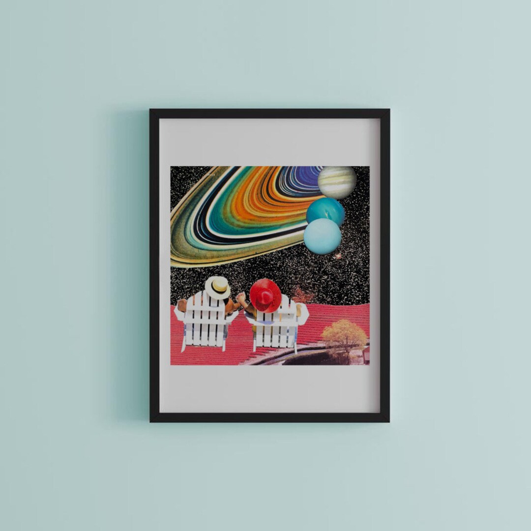 Vintage Collage Art Print Surreal Art Wall Art Dorm Art Gift Idea - Etsy