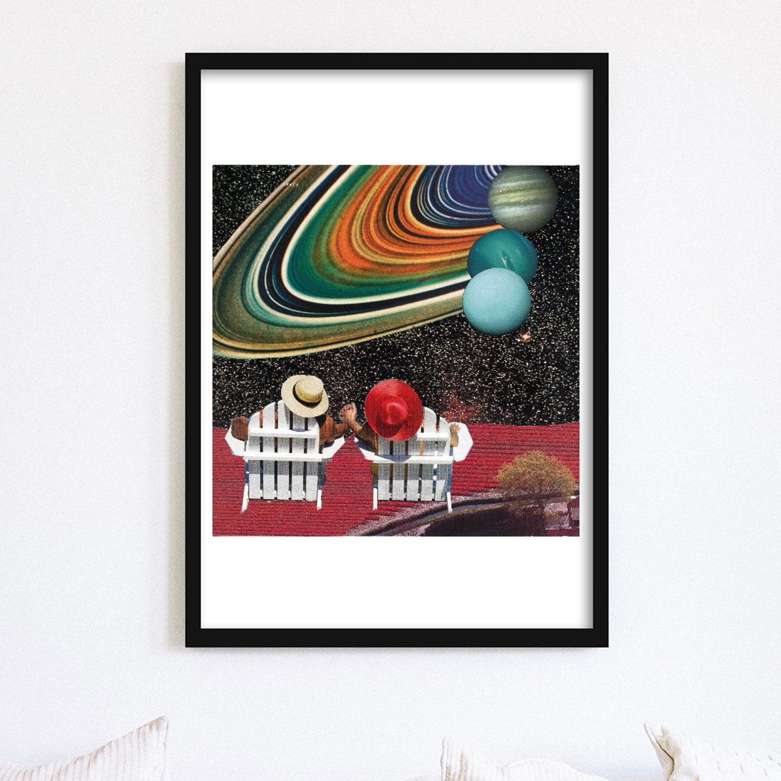 Vintage Collage Art Print Surreal Art Wall Art Dorm Art Gift Idea - Etsy