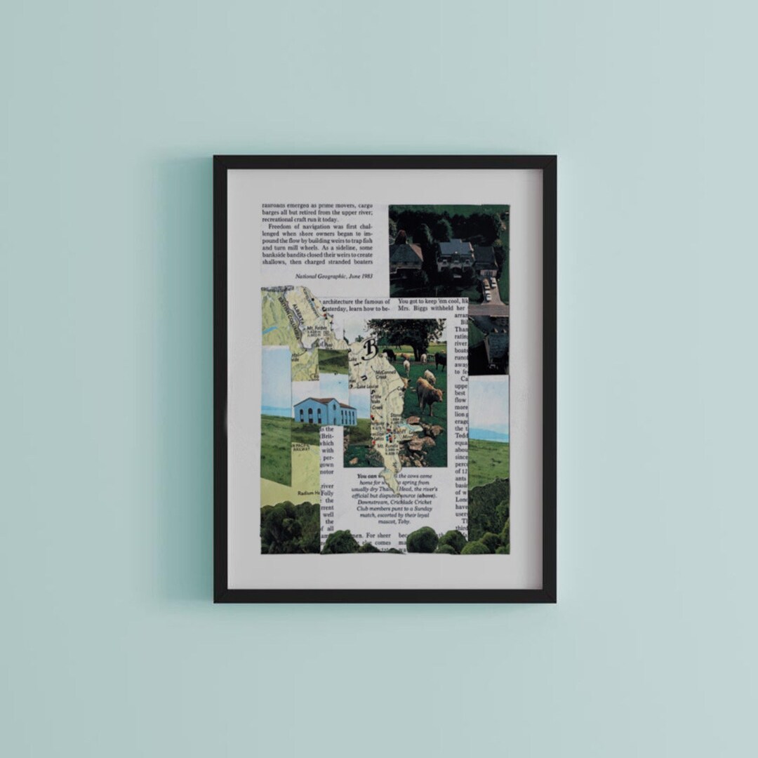 Vintage Collage Art Print Surreal Art Wall Art Dorm Art - Etsy