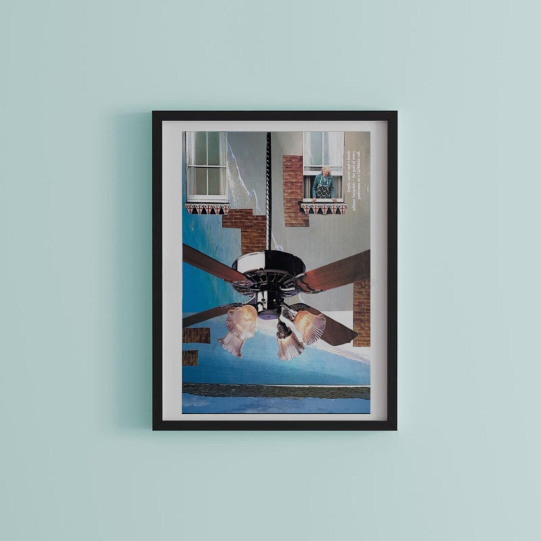 Vintage Collage Art Print Surreal Art Wall Art Dorm Art Gift Idea - Etsy