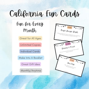 May include: A set of printable cards with fun activities for each month of the year. The cards are decorated with black and white pennant flags. The text on the cards includes "Oogie Boogie Bash", "Dinner & Movie", and "You Pick".