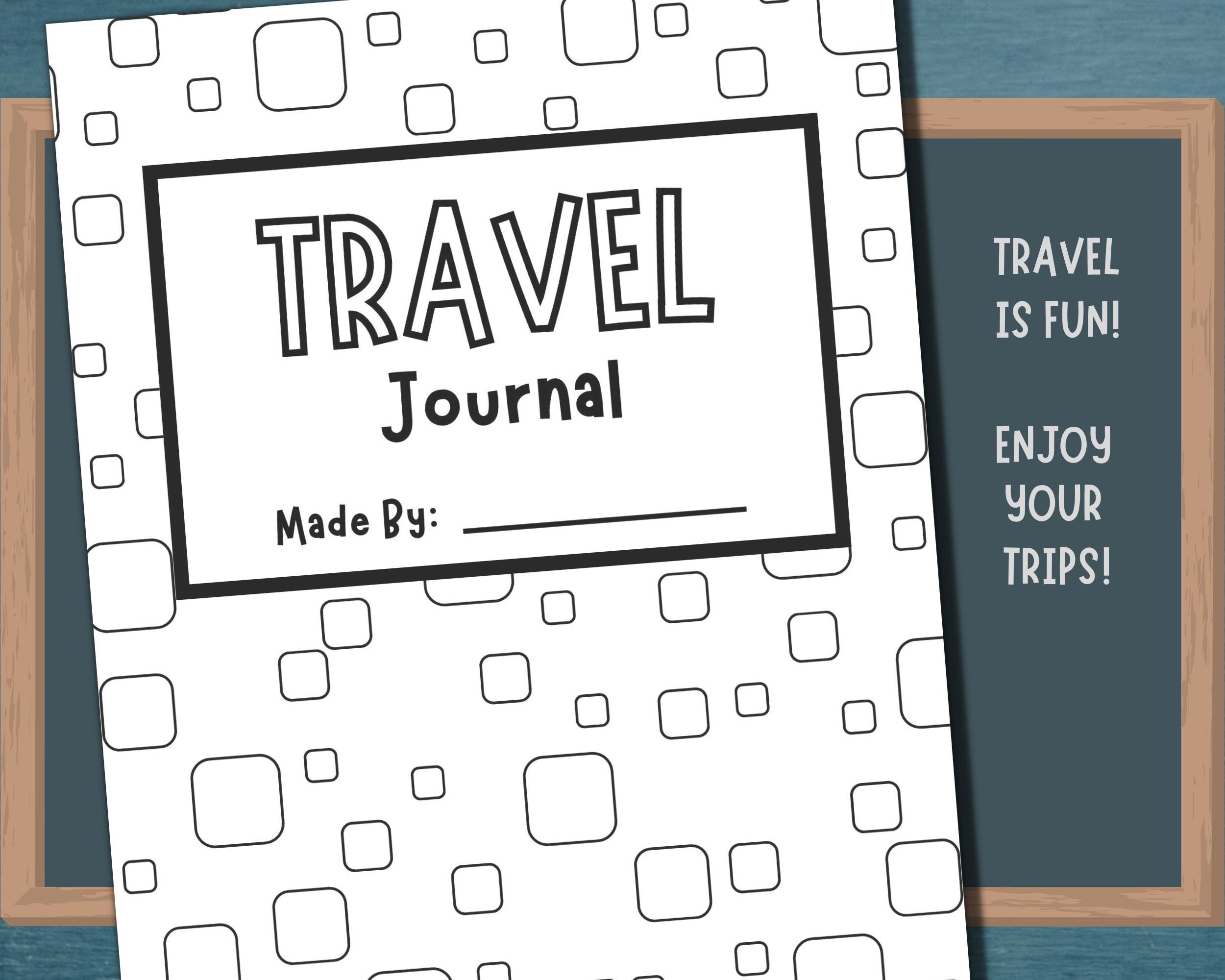 Printable Kids Travel Journal Pages Summer Travel Journal - Etsy UK