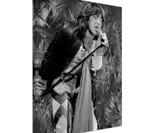 Mick Jagger '76 Bianco e nero
