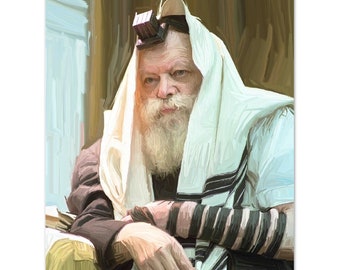 Lubavitcher Rebbe Poster Stampa
