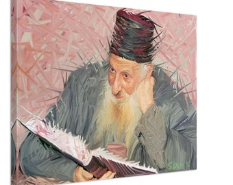 Rav Kaduri Stampa su tela