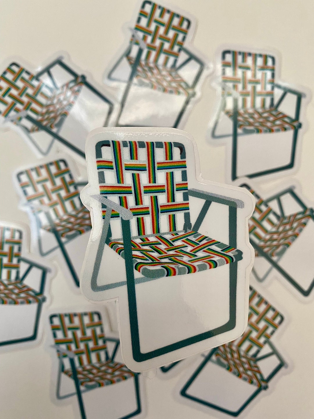 Retro Chair Sticker - Etsy
