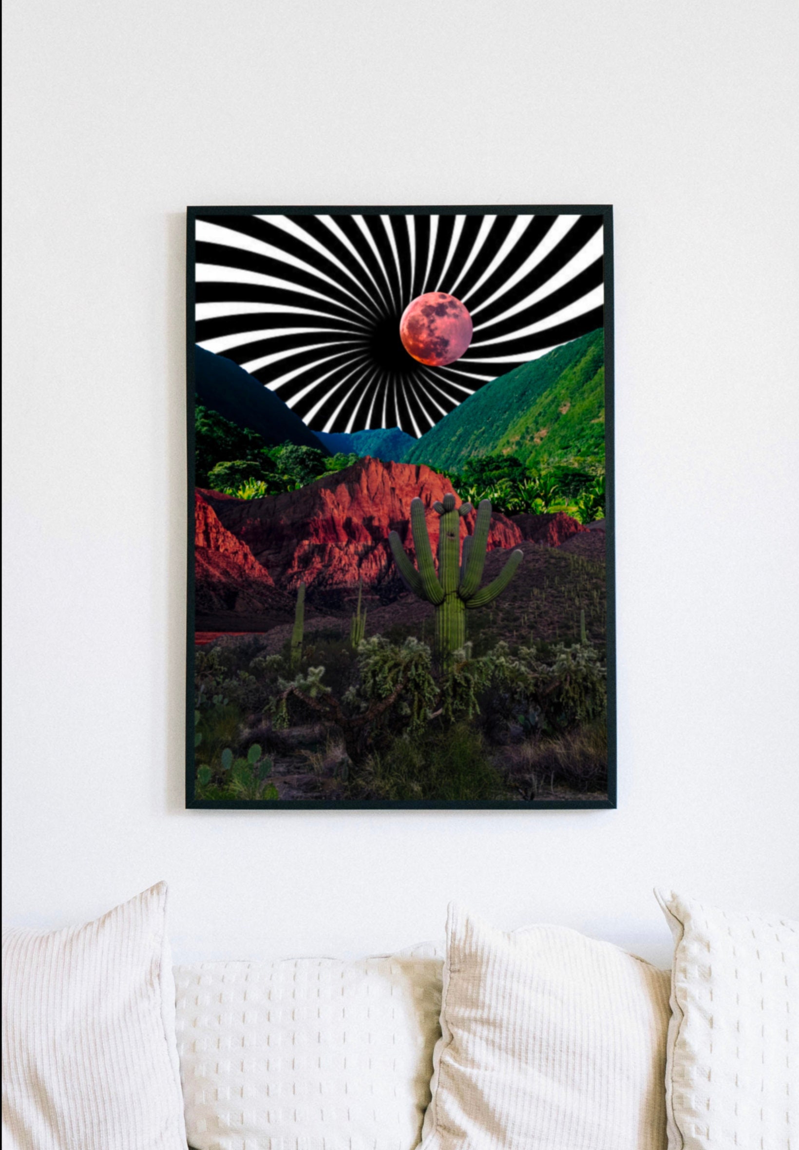 Spacey - Surreal Collage Art Print - Etsy