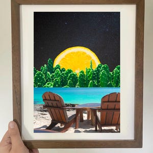 Citrus Splash - Surreal Collage Art