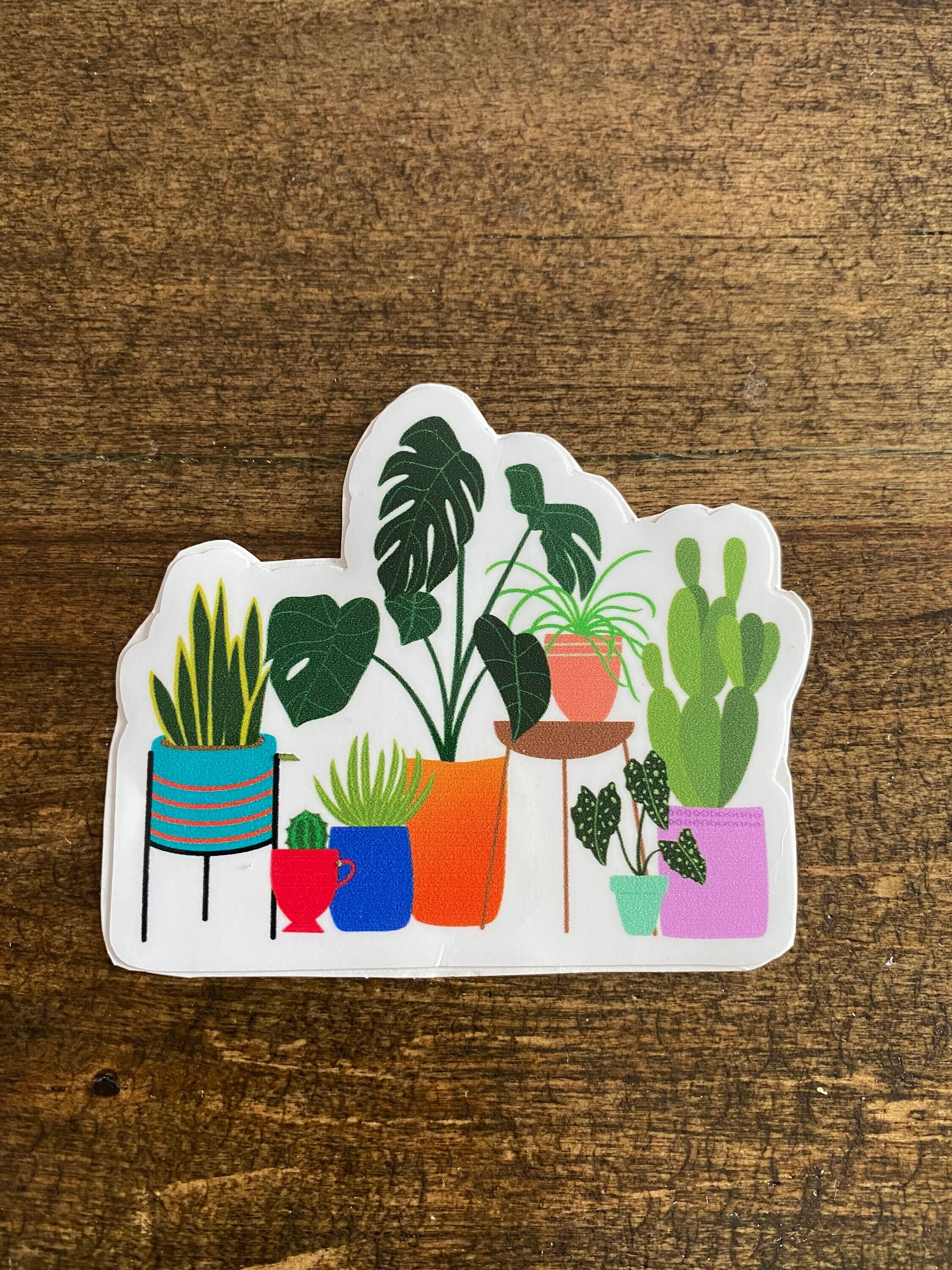 Plant Machine Sticker Plant Sticker - Etsy