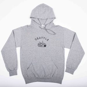 Classic Seattle Ferry Boat Hoodie