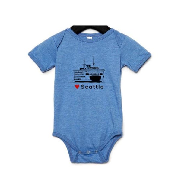 I LOVE SEATTLE baby onesie