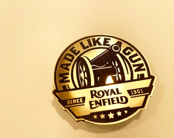 Distintivo emblema in batch Royal Enfield Bullet - Realizzato come una pistola